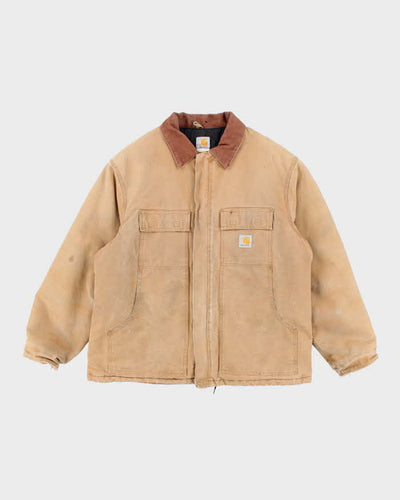 Vintage 90's Carhartt Heavyweight Lined Double Panelled Workwear Jacket - XXL