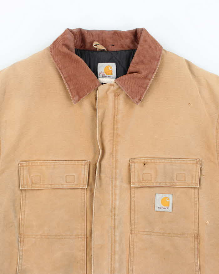 Vintage 90's Carhartt Heavyweight Lined Double Panelled Workwear Jacket - XXL