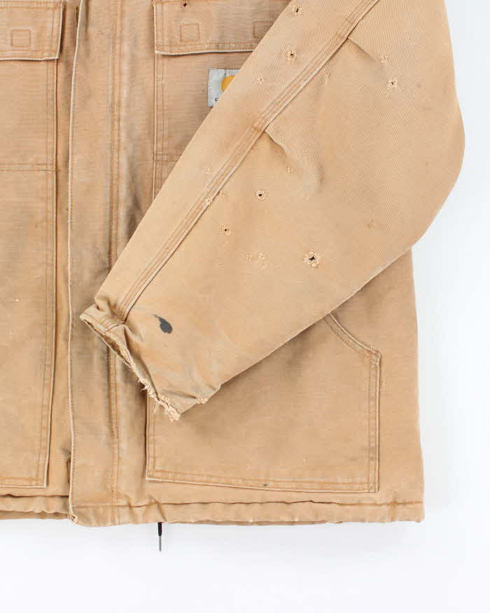 Vintage 90's Carhartt Heavyweight Lined Double Panelled Workwear Jacket - XXL