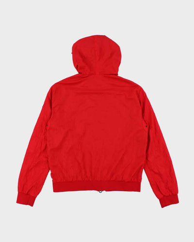 Vintage Y2K Armani Jeans Spell Out Hooded Anorak Jacket - XL