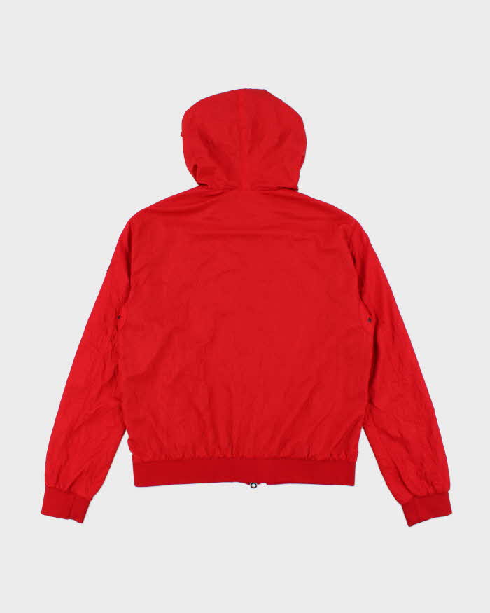 Vintage Y2K Armani Jeans Spell Out Hooded Anorak Jacket - XL