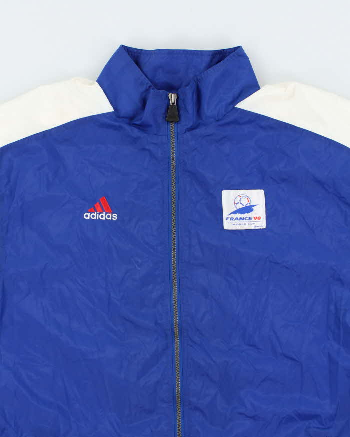 Vintage 90's Adidas France World Cup Team Italy Windbreaker Jacket - M