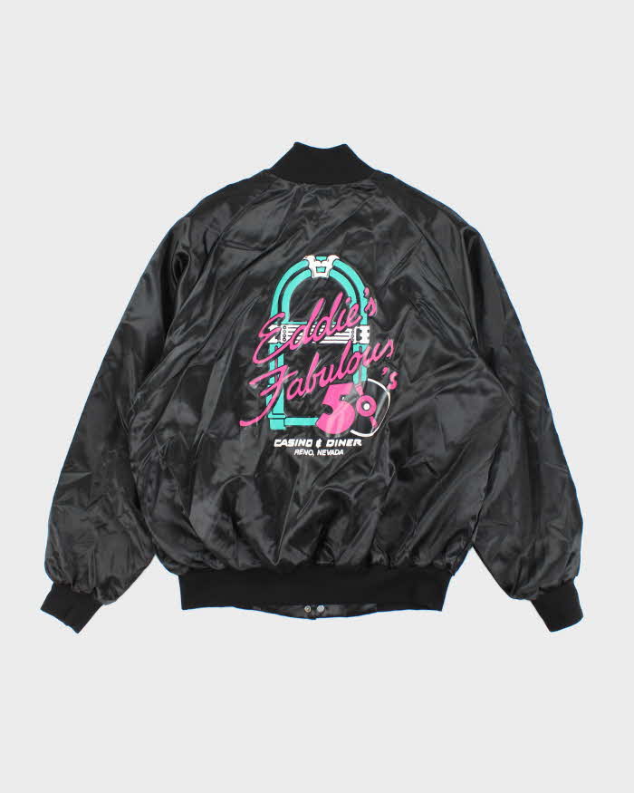 Vintage 80's Eddie Fabulous Rockin' Party Bomber Jacket - L