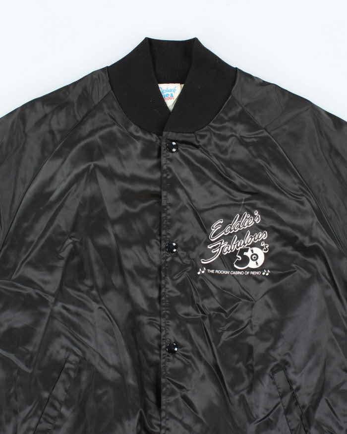 Vintage 80's Eddie Fabulous Rockin' Party Bomber Jacket - L