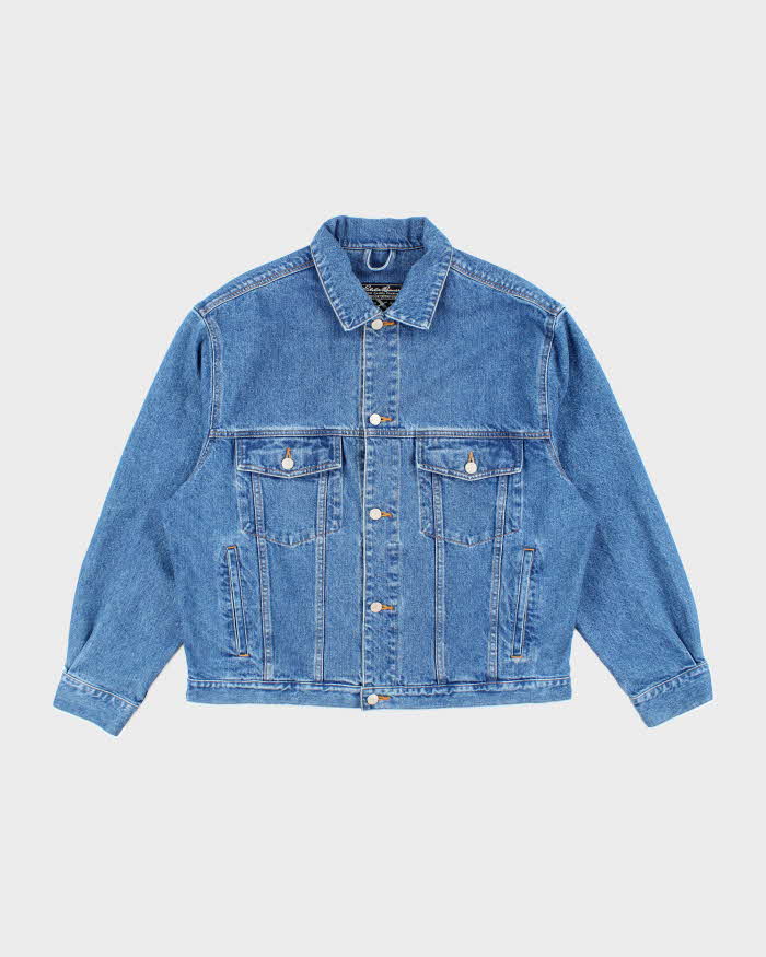 Vintage 2000's Eddie Bauer Heavyweight Dark Wash Denim Jacket - L