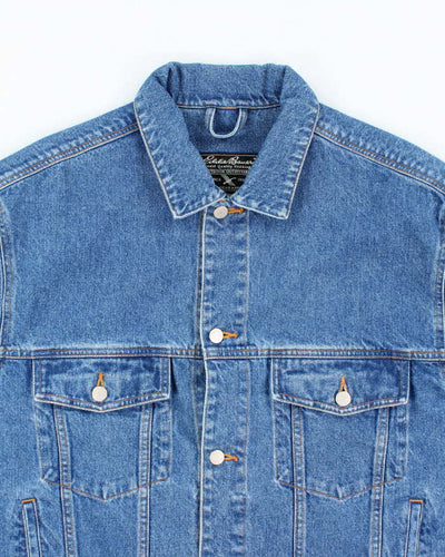 Vintage 2000's Eddie Bauer Heavyweight Dark Wash Denim Jacket - L