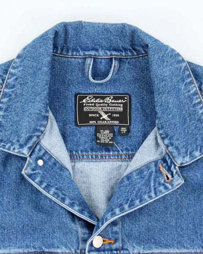 Vintage 2000's Eddie Bauer Heavyweight Dark Wash Denim Jacket - L