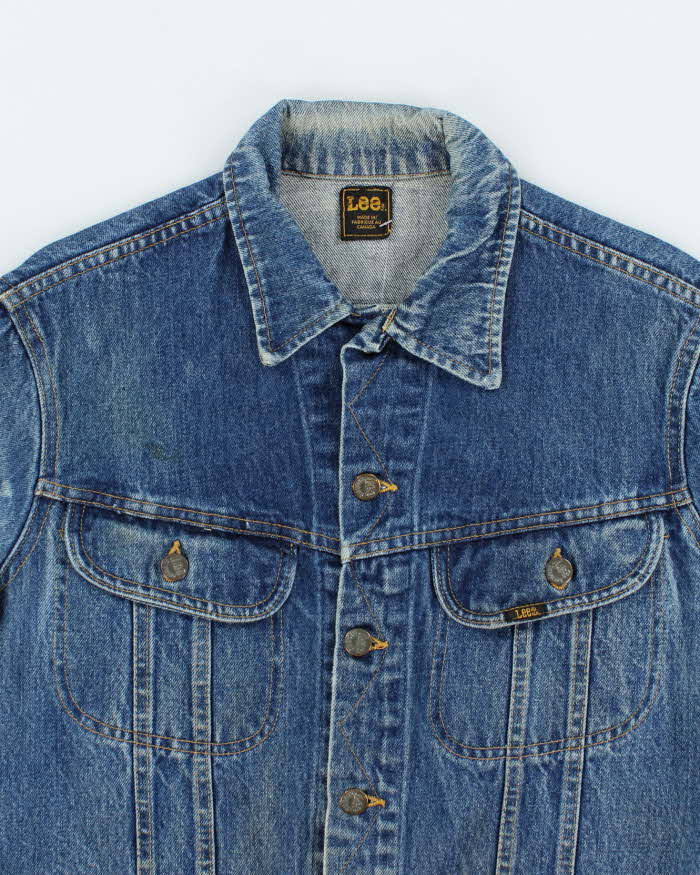 Vintage 1980s Lee Metal Button Denim Jacket - M