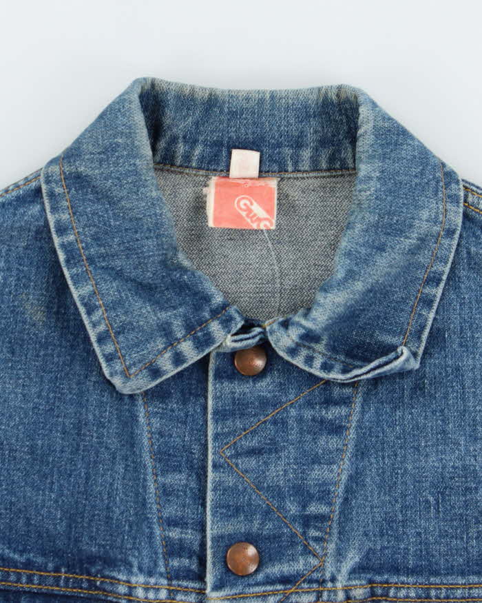 Vintage 1970s GWG Copper Button Denim Jacket - M