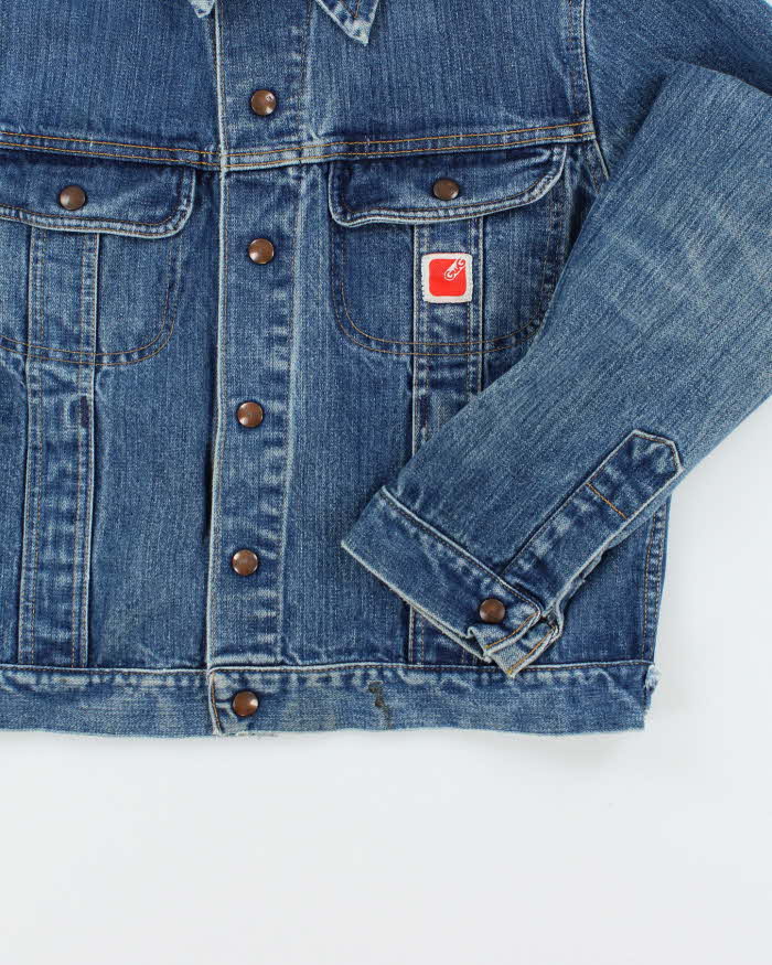 Vintage 1970s GWG Copper Button Denim Jacket - M