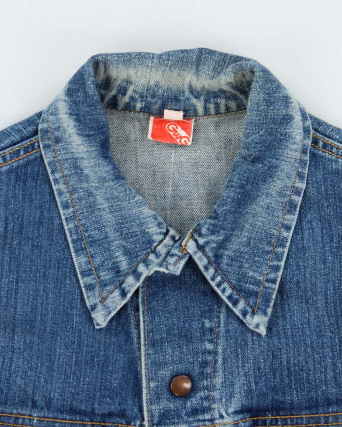 Vintage 1970s GWG Copper Button Denim Jacket - M
