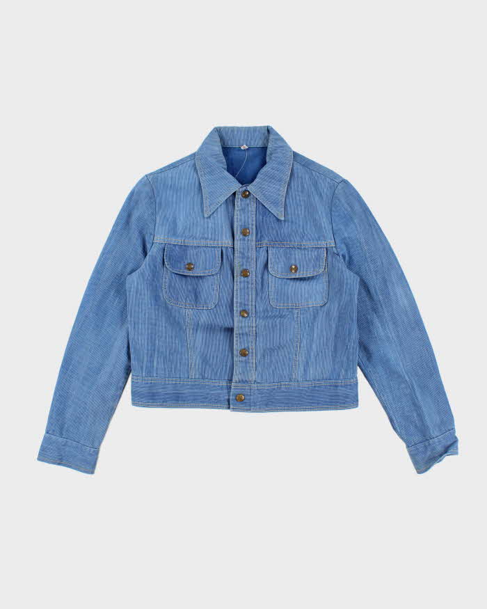 Vintage 1970s Wescott Copper Button Denim Jacket - XS
