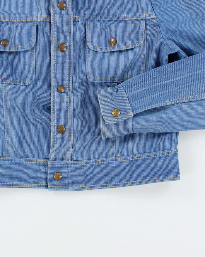 Vintage 1970s Wescott Copper Button Denim Jacket - XS