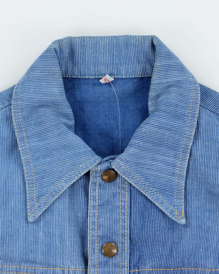 Vintage 1970s Wescott Copper Button Denim Jacket - XS