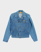 Vintage 1980s Rustler Copper Button Denim Jacket - S