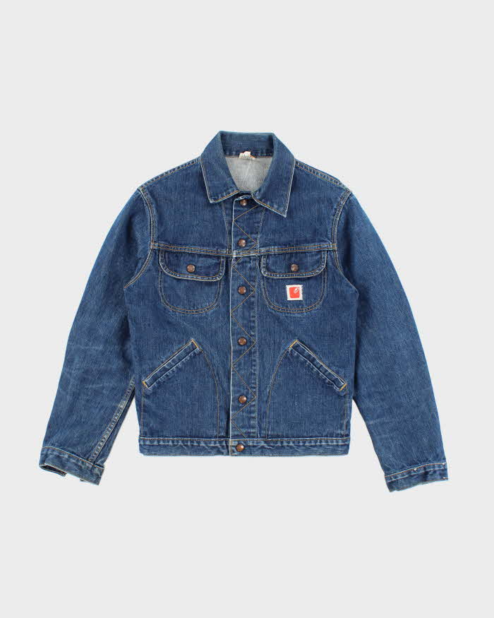 Vintage 80's GWG Dark Wash Denim Trucker Jacket - M
