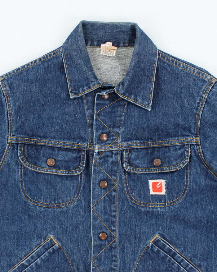 Vintage 80's GWG Dark Wash Denim Trucker Jacket - M