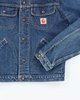 Vintage 80's GWG Dark Wash Denim Trucker Jacket - M