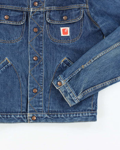 Vintage 80's GWG Dark Wash Denim Trucker Jacket - M