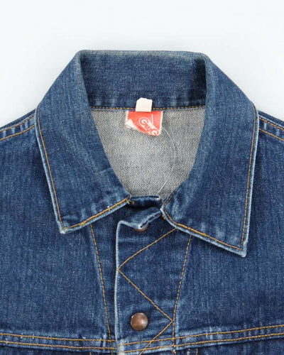 Vintage 80's GWG Dark Wash Denim Trucker Jacket - M