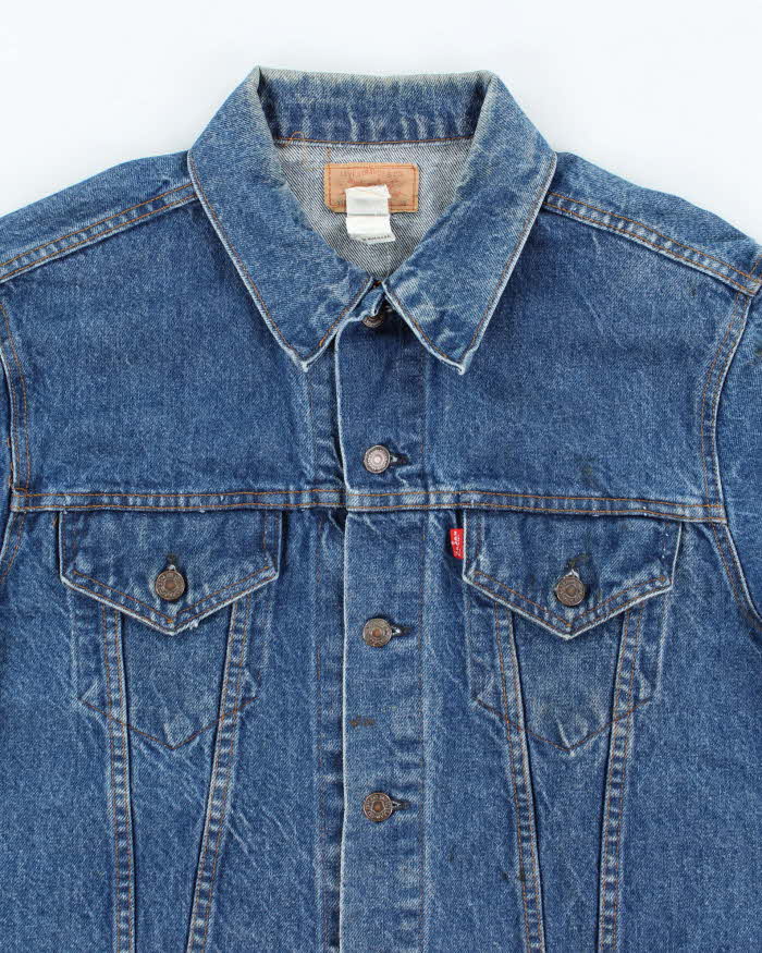 Vintage 90's Levi's Oversized Dark Wash Denim Jacket - L