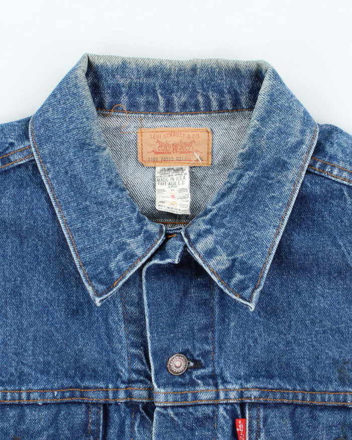 Vintage 90's Levi's Oversized Dark Wash Denim Jacket - L