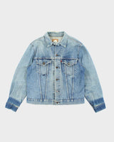 Vintage 90's Levi's Distressed Medium Wash Denim Jacket - S