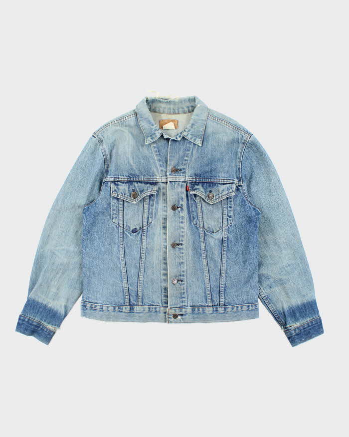 Vintage 90's Levi's Distressed Medium Wash Denim Jacket - S