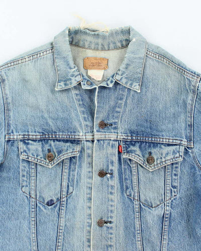 Vintage 90's Levi's Distressed Medium Wash Denim Jacket - S