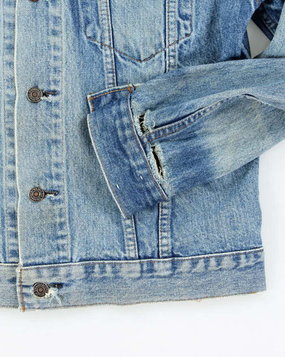 Vintage 90's Levi's Distressed Medium Wash Denim Jacket - S