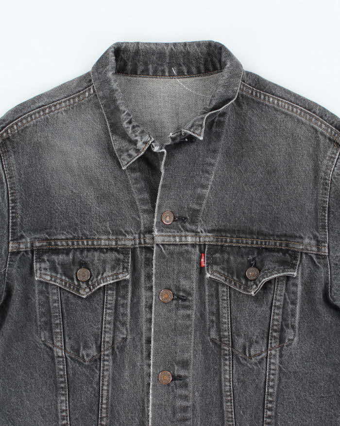 Vintage 90's Levi's Oversized Grey Wash Denim Jacket - L