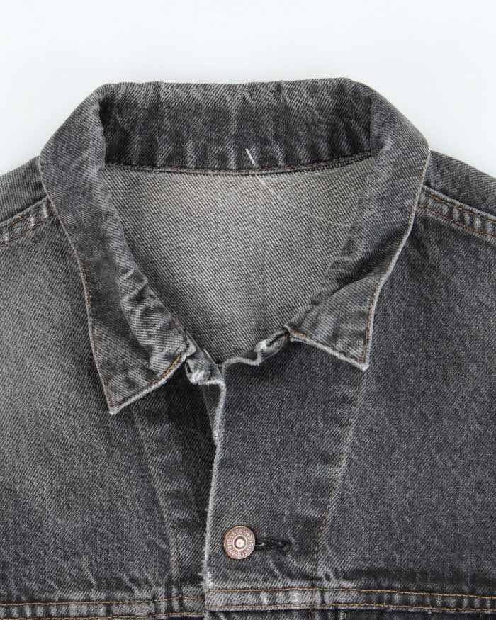 Vintage 90's Levi's Oversized Grey Wash Denim Jacket - L