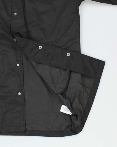 Vintage Stussy Small Logo Snap Button Hooded Anorak Jacket - M