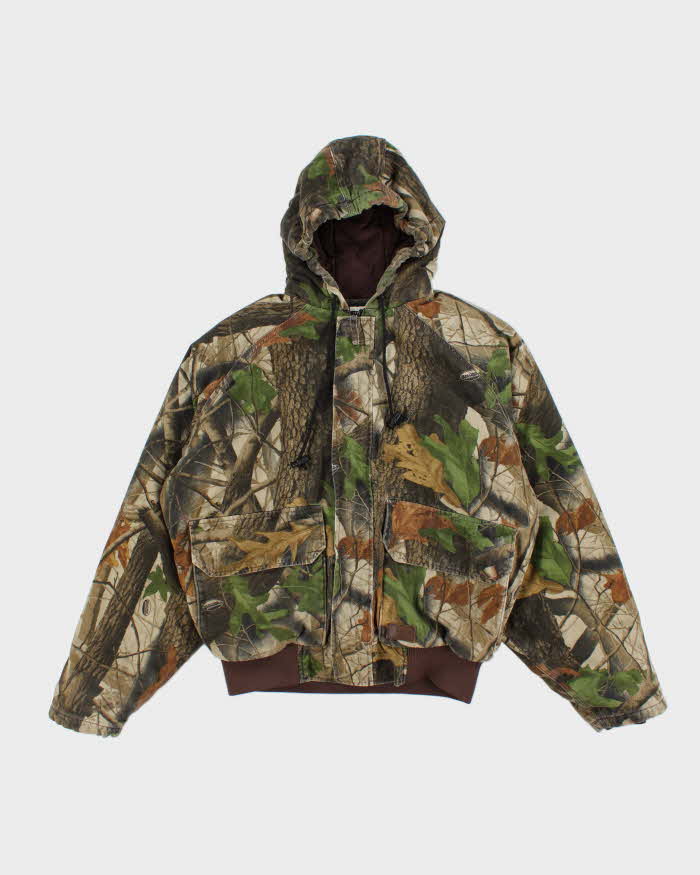 Vintage Wall's Heavyweight Lined Real Tree Camouflage Workwear Jacket - L