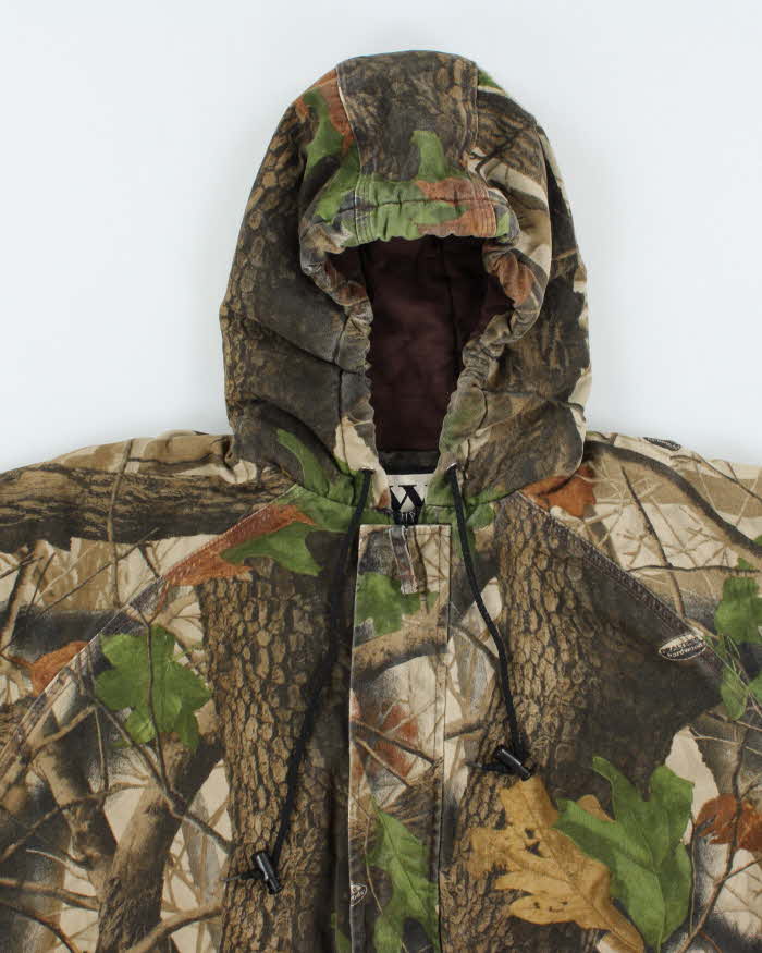 Vintage Wall's Heavyweight Lined Real Tree Camouflage Workwear Jacket - L