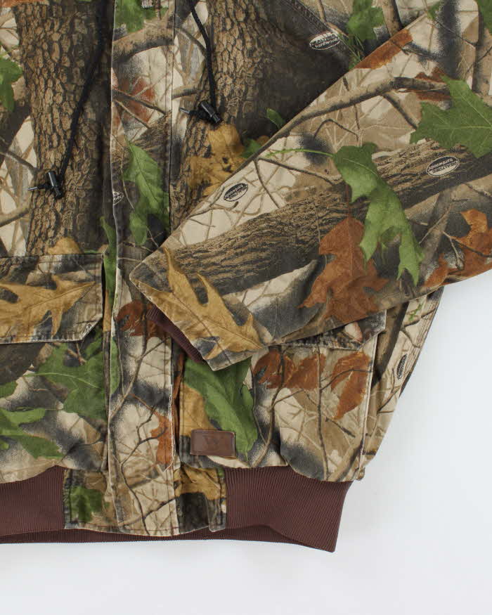 Vintage Wall's Heavyweight Lined Real Tree Camouflage Workwear Jacket - L