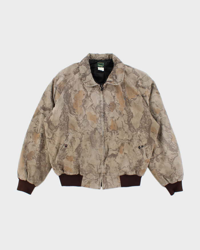Vintage 90's Natgear Camouflage Lined Bomber Jacket - M