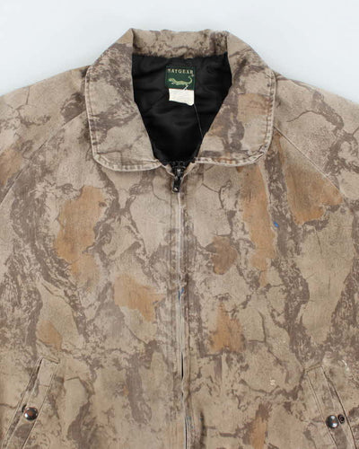 Vintage 90's Natgear Camouflage Lined Bomber Jacket - M