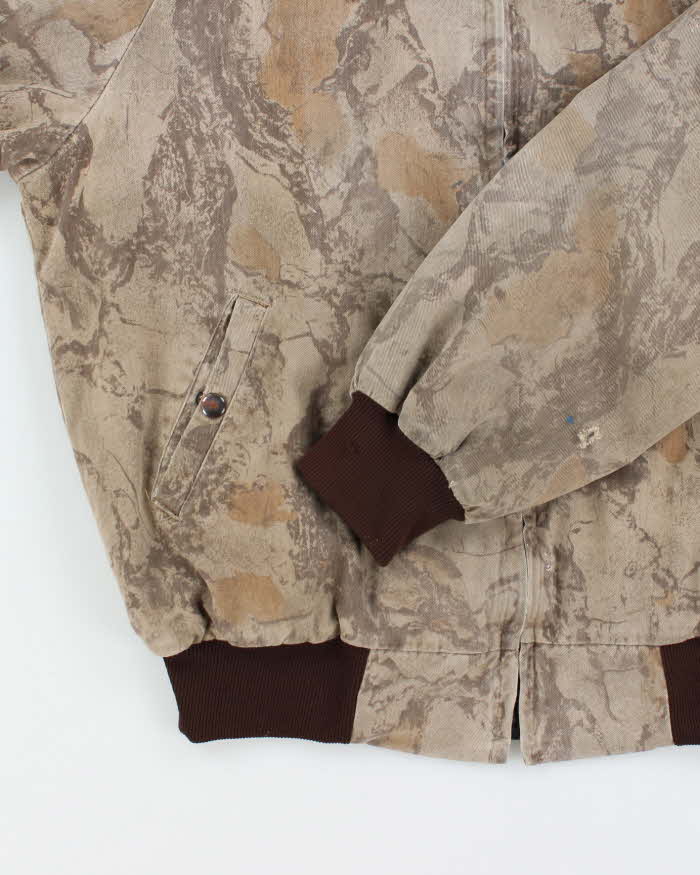 Vintage 90's Natgear Camouflage Lined Bomber Jacket - M