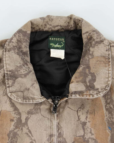 Vintage 90's Natgear Camouflage Lined Bomber Jacket - M