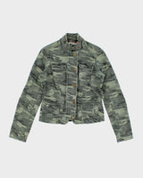 Vintage Y2K Bluenotes Camouflage Cropped Jacket - S