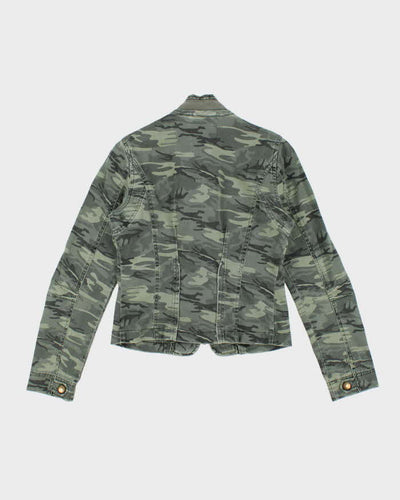 Vintage Y2K Bluenotes Camouflage Cropped Jacket - S