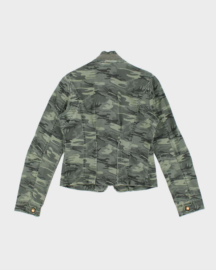 Vintage Y2K Bluenotes Camouflage Cropped Jacket - S