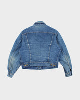 Vintage 80's Lee Dark Wash Heavyweight Denim Trucker Jacket - M