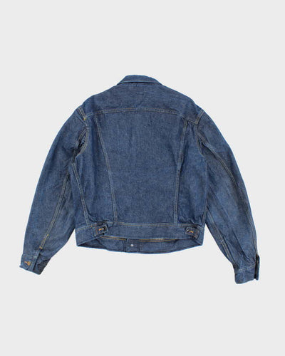 Vintage 70's Lee Sanforized Raw Dark Wash Denim Jacket - L