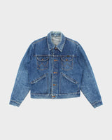 Vintage 90's Lee Dark Wash Faded Denim Jacket - M