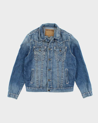 Vintage 2000's True Religion Medium Wash Denim Jacket - XL