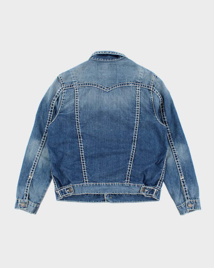 Vintage 2000's True Religion Medium Wash Denim Jacket - XL
