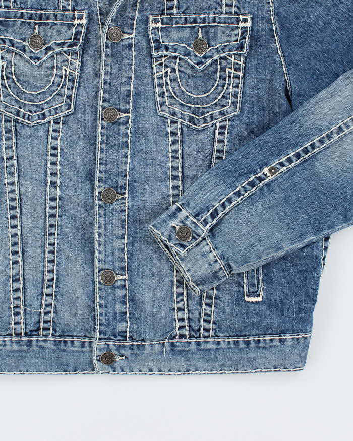 Vintage 2000's True Religion Medium Wash Denim Jacket - XL