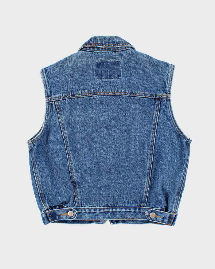 Vintage 2000's Columbia Dark Wash Denim Gilet - S